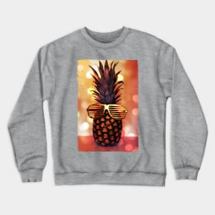 Pineapple with Grill Glasses Crewneck Sweatshirt